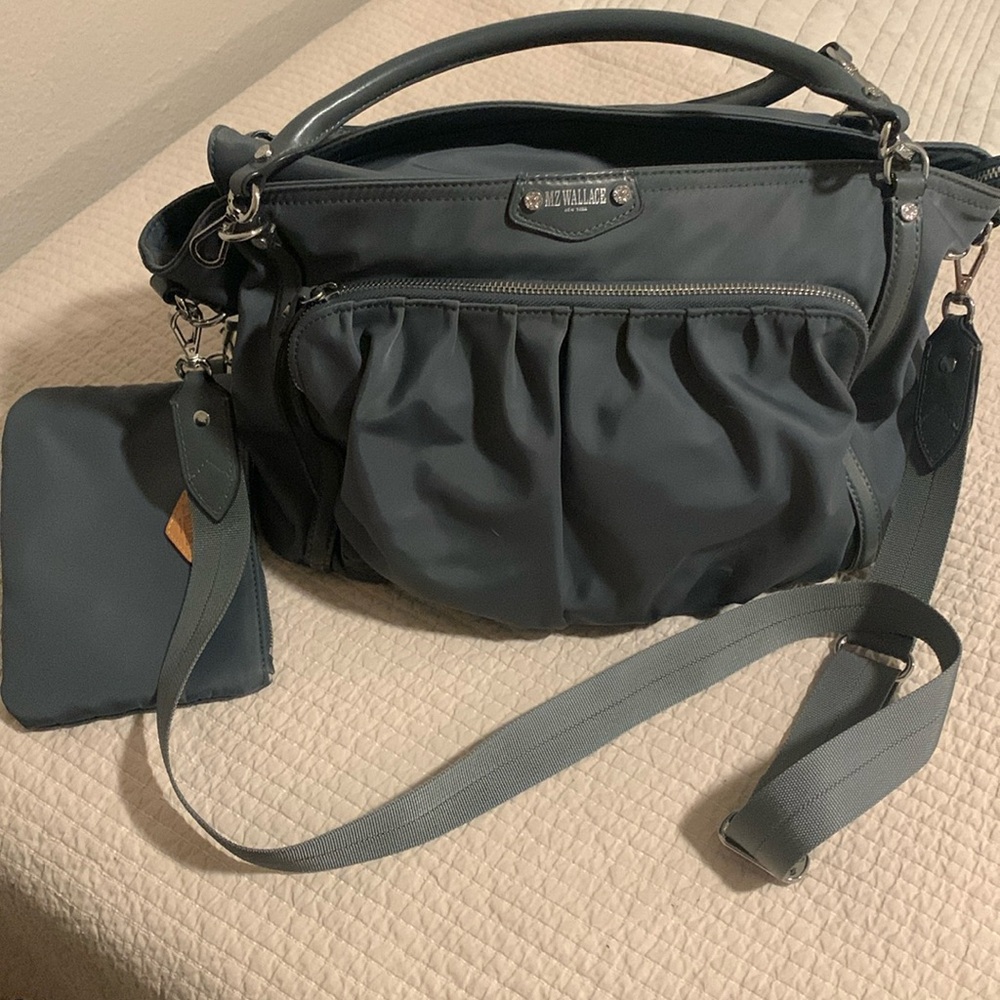 MZ WALLACE GRAY NYLON CROSSBODY BAG LARGE - Picture 2 of 7